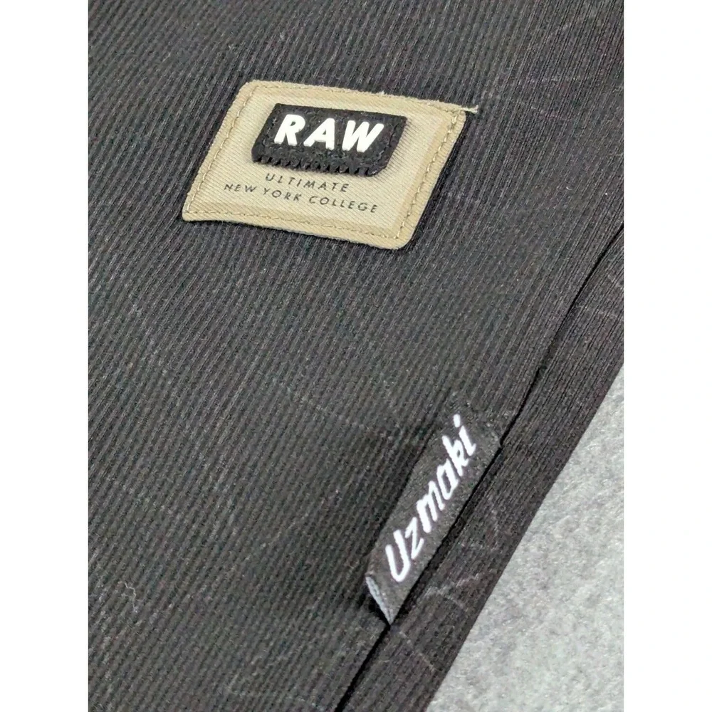 Uzmaki RAW Mens Ultimate New York College Geometric‎ Jogger Pants XL Black